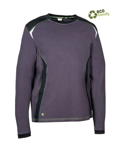 Maglietta da lavoro Langeveld Antracite/nero/lime