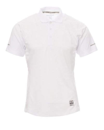 Polo uomo manica corta sportiva traspirante Training Bianco