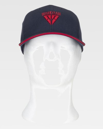 Cappello bicolore regolabile NAVY / RED
