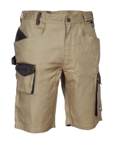 Pantaloni corti multitasche da lavoro Liegi Corda/Nero