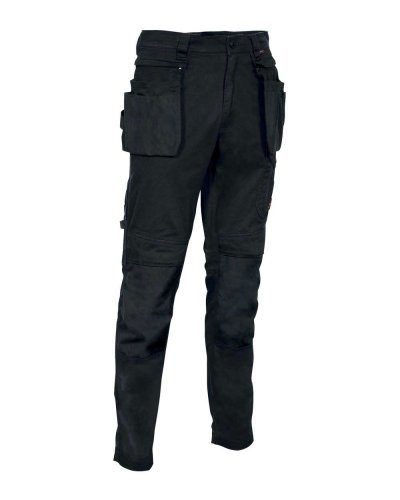 Pantaloni da lavoro elasticizzati Kudus Nero/Nero