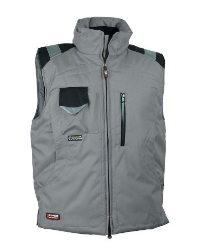 Gilet imbottito da lavoro Polar Grigio/Nero