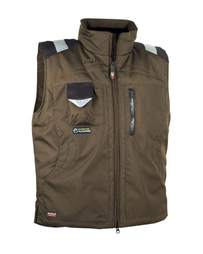 Gilet imbottito da lavoro Polar Fango/Nero