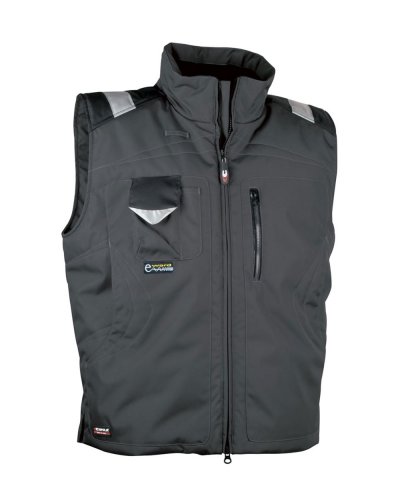 Gilet imbottito da lavoro Polar Antrancite/Nero