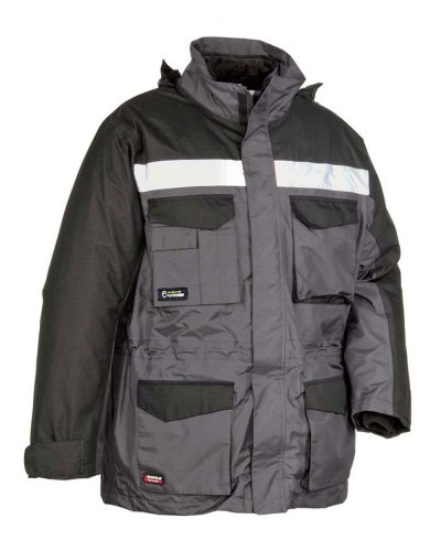 Parka con capo interno staccabile Hailstorm Antrancite/Nero