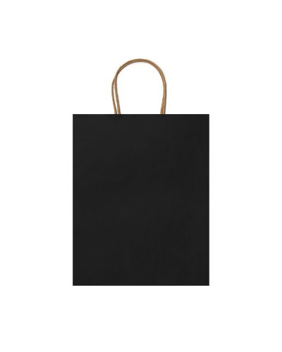 Shopper in carta naturale Gloria Nero
