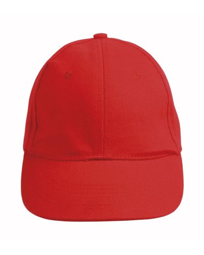 Cappellino in cotone pesante multicolor Rosso