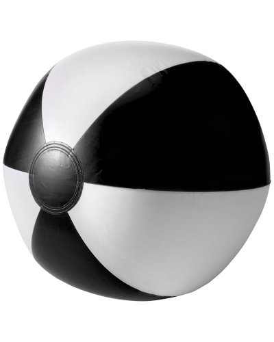 Palla da spiaggia gonfiabile in PVC Lola Nero/Bianco