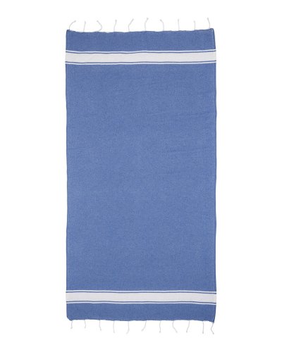 Telo mare/pareo in cotone riciclato Blu Royal