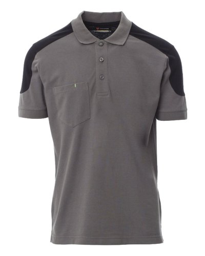 Polo bicolore a manica corta Company Grigio Smoke