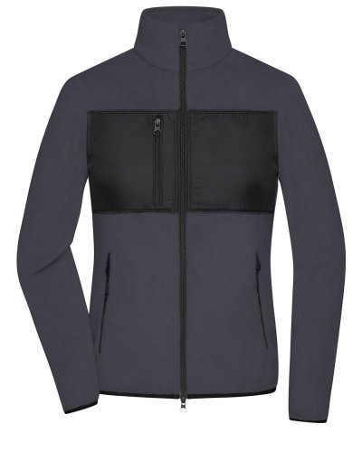 Ladies' Fleece Jacket Carbon/Black