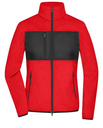Ladies' Fleece Jacket Red/Black