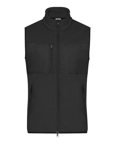 Men's Fleece Vest Black / Black