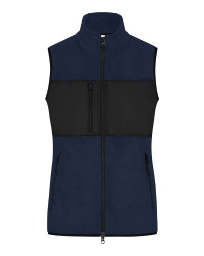 Ladies' Fleece Vest Navy/black