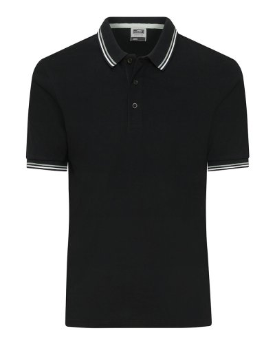 Polo classica uomo con righe a contrasto James & Nicholson