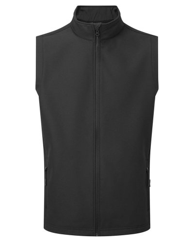 Men's Windchecker Printable & Recycled Softshell Gilet Black