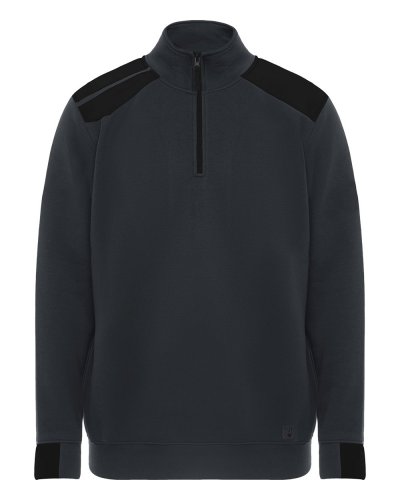 Felpa mezza zip Maverick Piombo/Nero