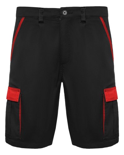 Pantaloncini in colori combinati Tahoe Nero/Rosso