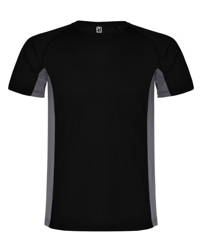 T-shirt tecnica Shanghai Nero/Piombo Scuro