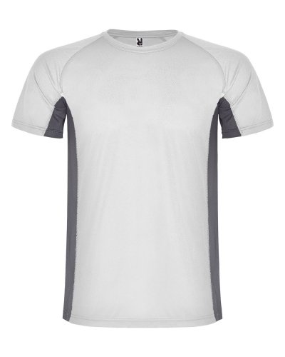 T-shirt tecnica Shanghai Bianco/Piombo Scuro