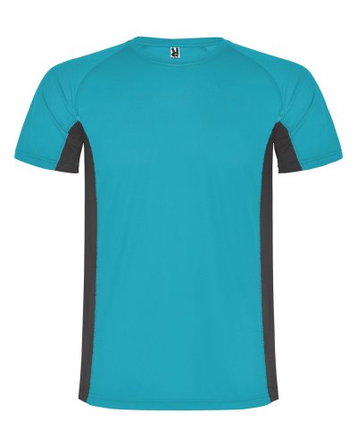 T-shirt tecnica Shanghai Turchese /Piombo Scuro