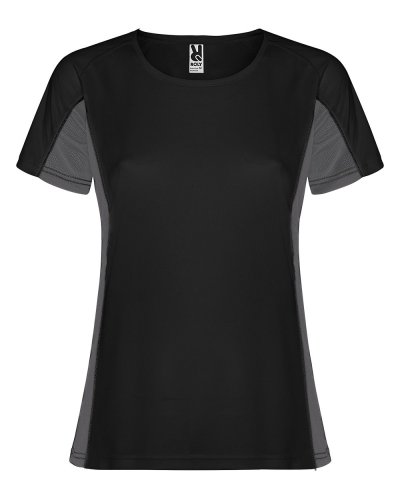 T-shirt tecnica Shanghai woman Nero/Piombo Scuro