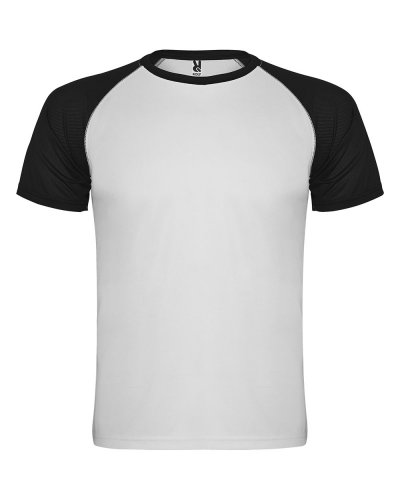 T shirt sportiva Indianapolis Bianco/Nero