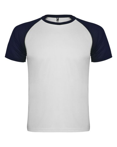 T shirt sportiva Indianapolis Bianco/Blu navy