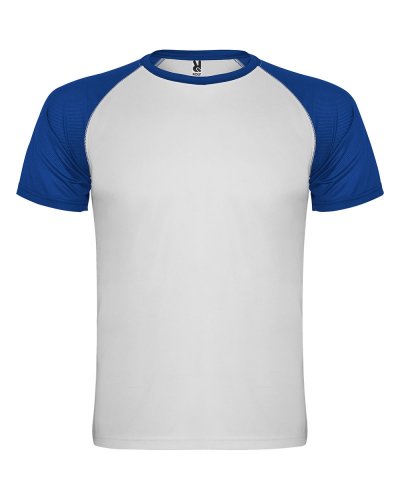 T shirt sportiva Indianapolis Bianco/Royal