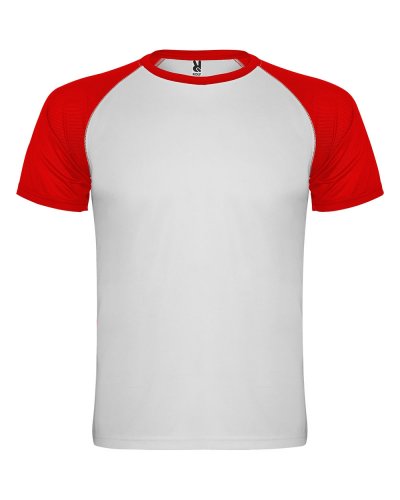 T shirt sportiva Indianapolis Bianco/Rosso