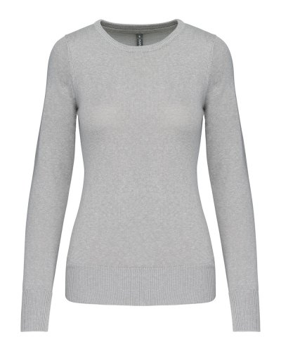Maglione donna girocollo Grey Melange