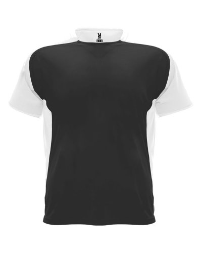 T-shirt tecnica maniche corte Bugatti Nero/Bianco