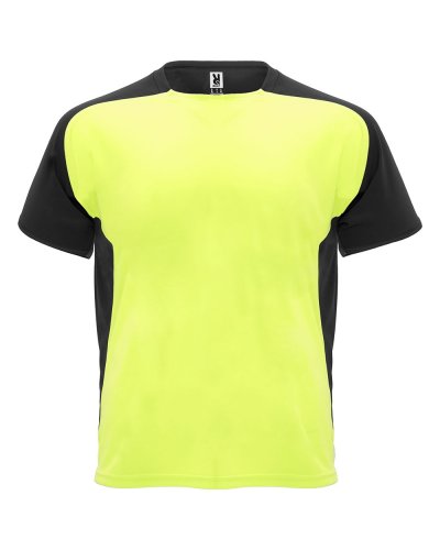T-shirt tecnica maniche corte Bugatti Giallo Fluo / Nero