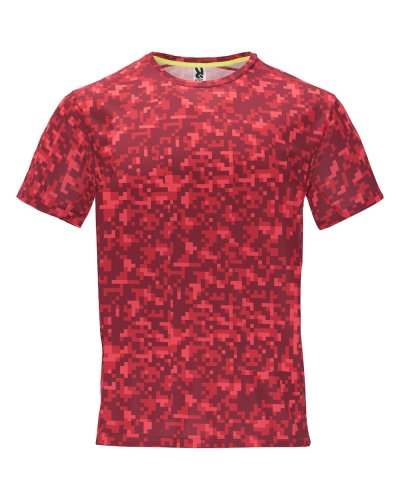 T-shirt tecnica stampata Assen Pixel rosso