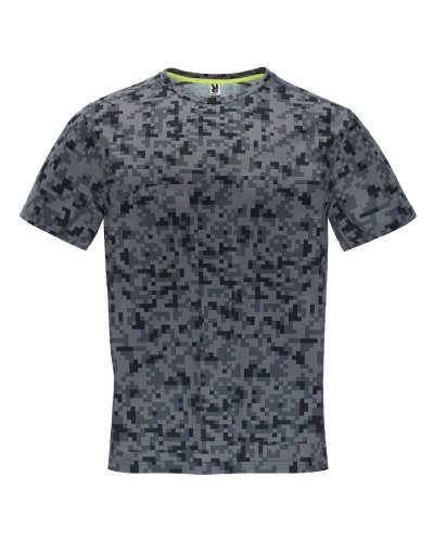 T-shirt tecnica stampata Assen Pixel nero