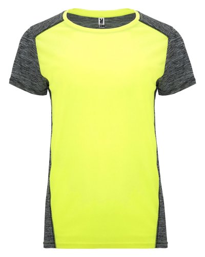 T-shirt tecnica manica corta Zolder Woman Giallo Fluo / Nero Vigorè