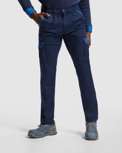 Pantalones Trooper bicolor para hombre, elásticos y resistentes 250g/m