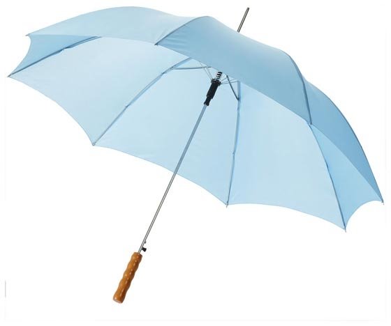 Ombrello automatico manico in legno Blue