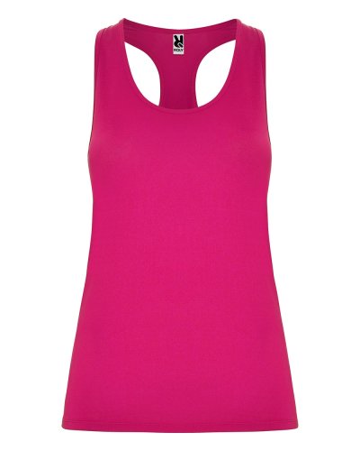 Canotta sportiva con spalline incrociate Aida Rosa Orchidea
