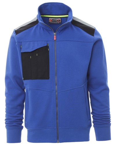Felpa Da Uomo Zip Intera Work 2.0 Royal