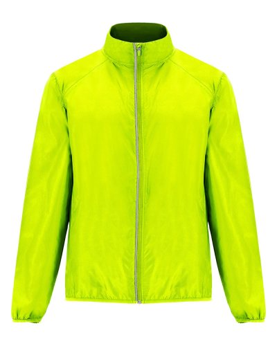 Giacca a vento in tessuto tecnico leggero Glasgow Giallo Fluo