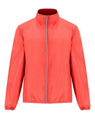 Giacca a vento in tessuto tecnico leggero Glasgow Corallo Fluo