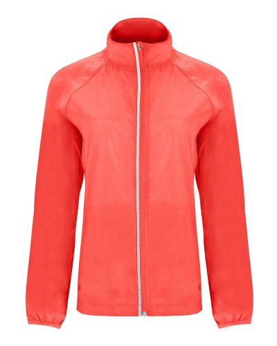 Giacca a vento in tessuto tecnico leggero Glasgow Woman Corallo Fluo