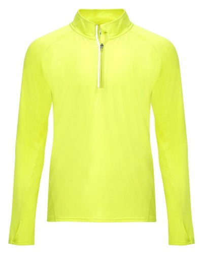 Maglia tecnica manica lunga raglan Melbourne Giallo Fluo