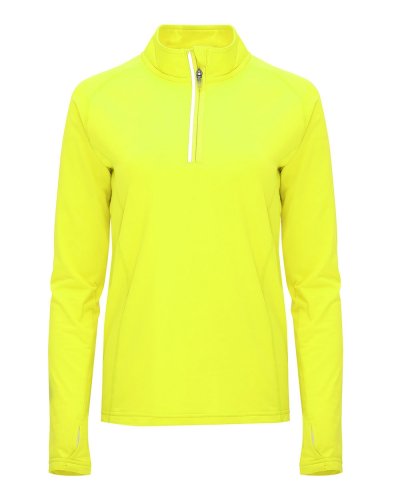 Maglia tecnica manica lunga raglan Melbourne Woman Giallo Fluo