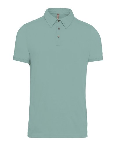 Polo jersey uomo manica corta Sage