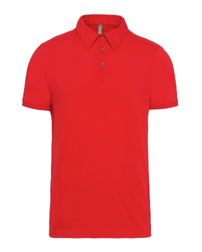Polo jersey uomo manica corta Red