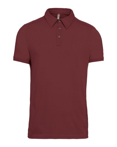 Polo jersey uomo manica corta Wine