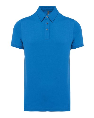 Polo jersey uomo manica corta Light Royal