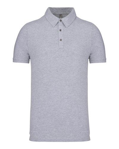 Polo jersey uomo manica corta Oxford Grey